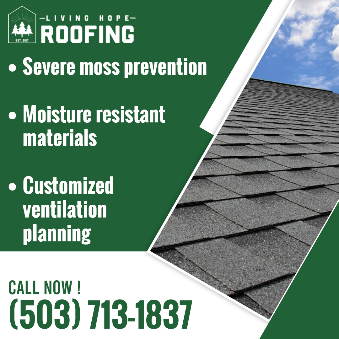 Clean, newly installed asphalt shingle roof pitched toward a clear blue sky with light clouds. Clean, newly installed asphalt shingle roof pitched toward a clear blue sky with light clouds.