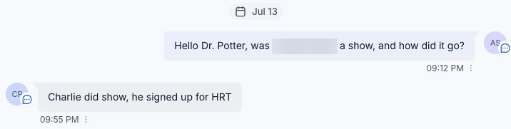 He showed up. He signed up.