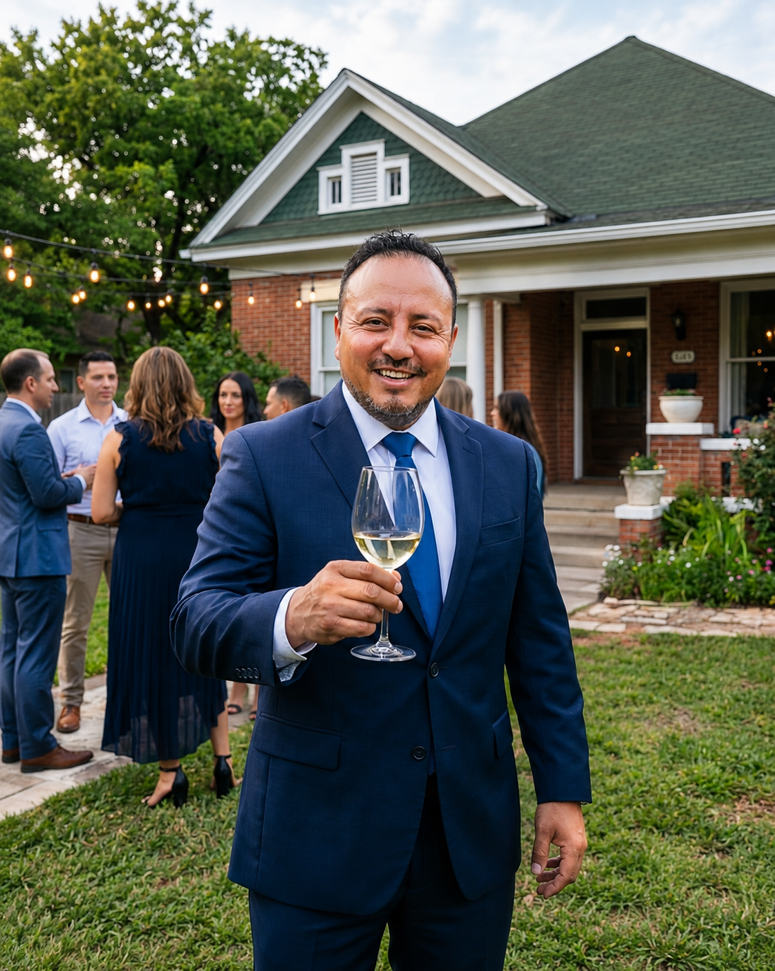 First Choice Home Buyer representative inside a house that needs repairs