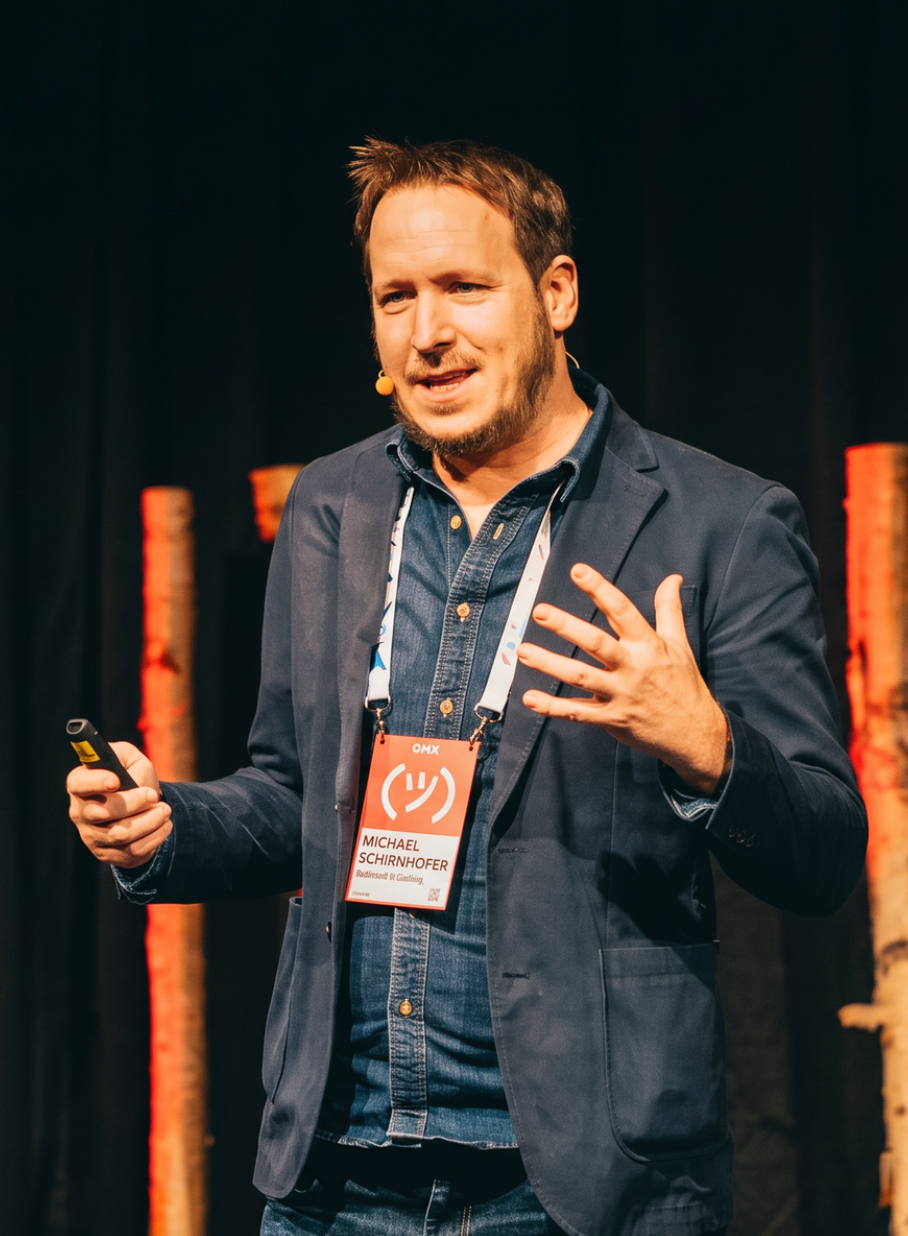 Michael Schirnhofer auf der Bühne