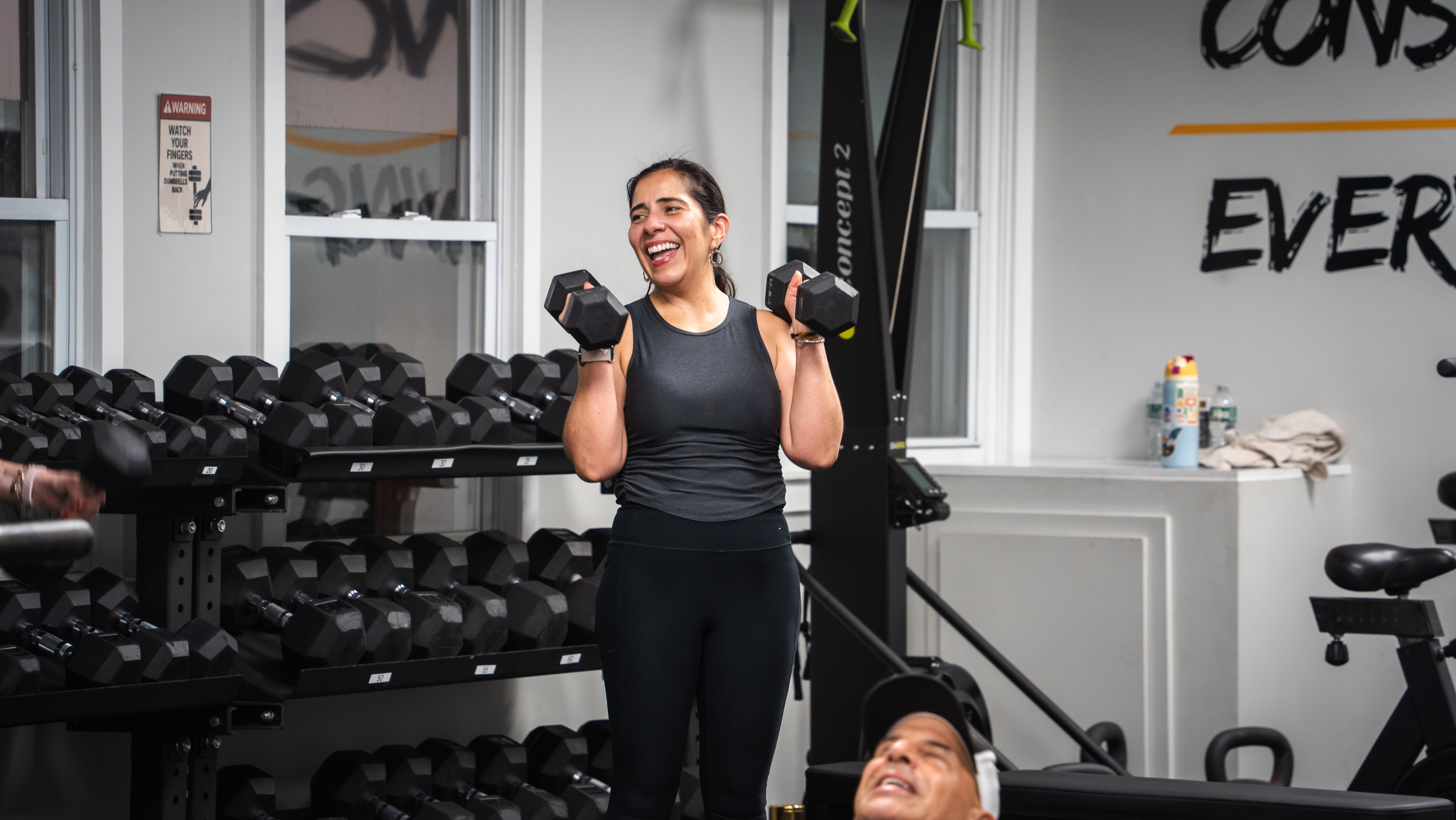 Member training with assistance inside Breakthrough Performance gym