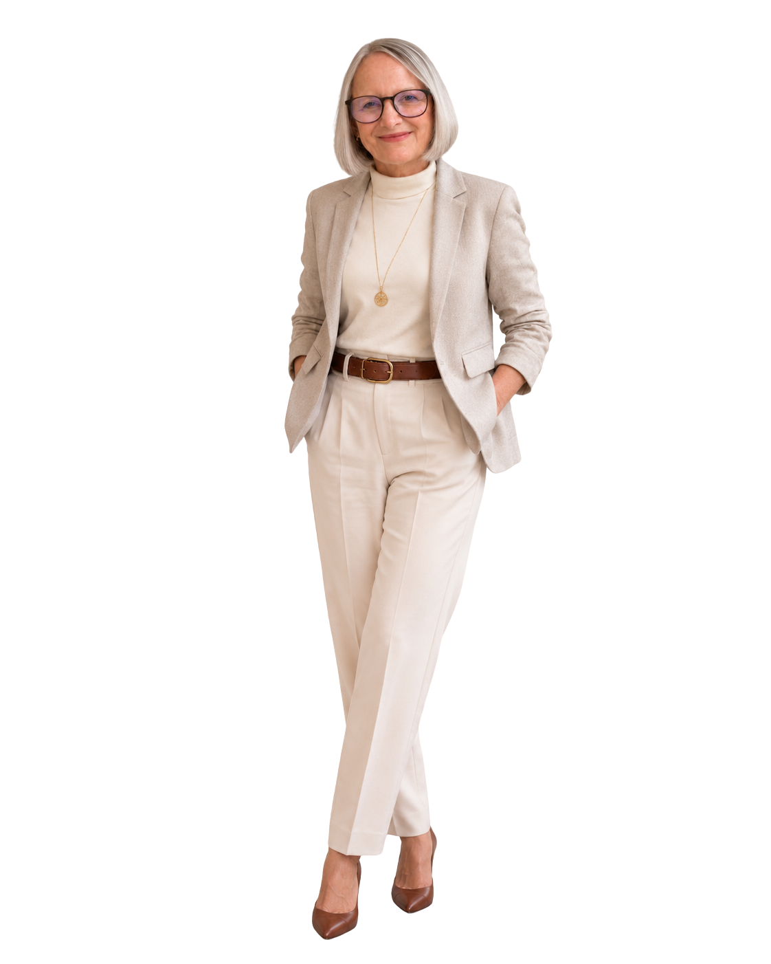 Lorraine Thornhill, Certified Master Hypnotist and creator of the Gut-Mind Liberation System, standing and smiling