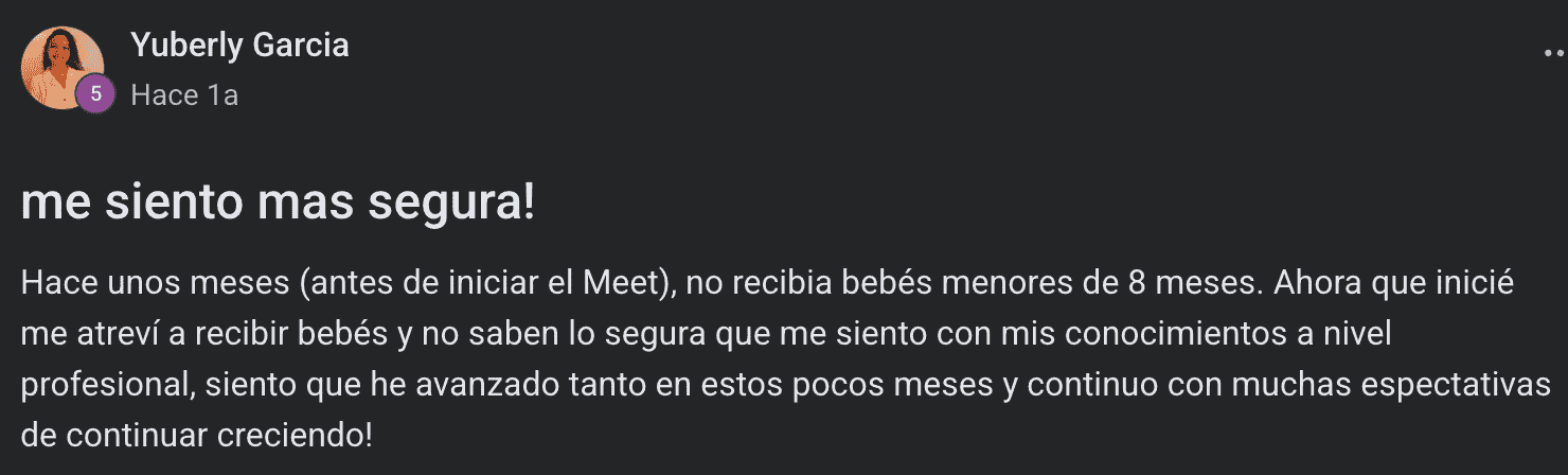 Testimonio de una alumna del MEET