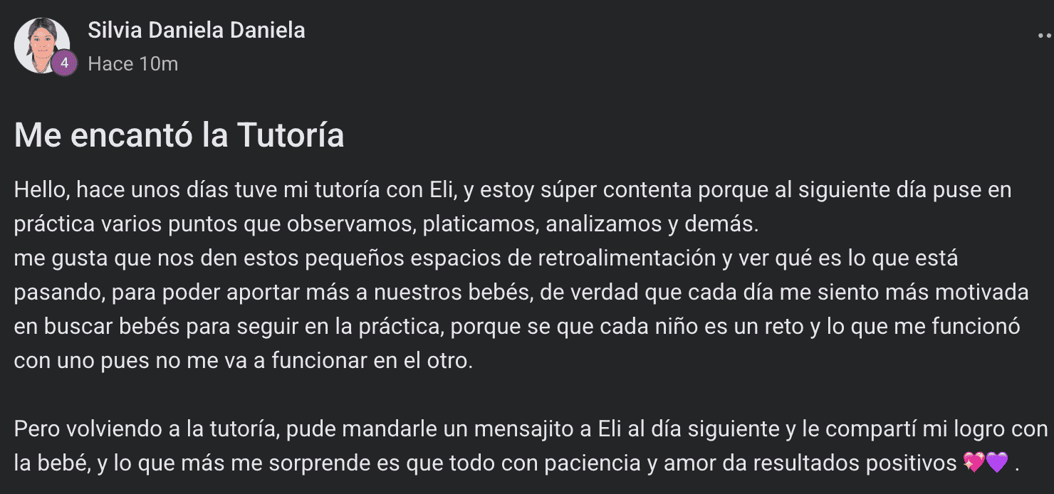 Testimonio de una alumna del MEET