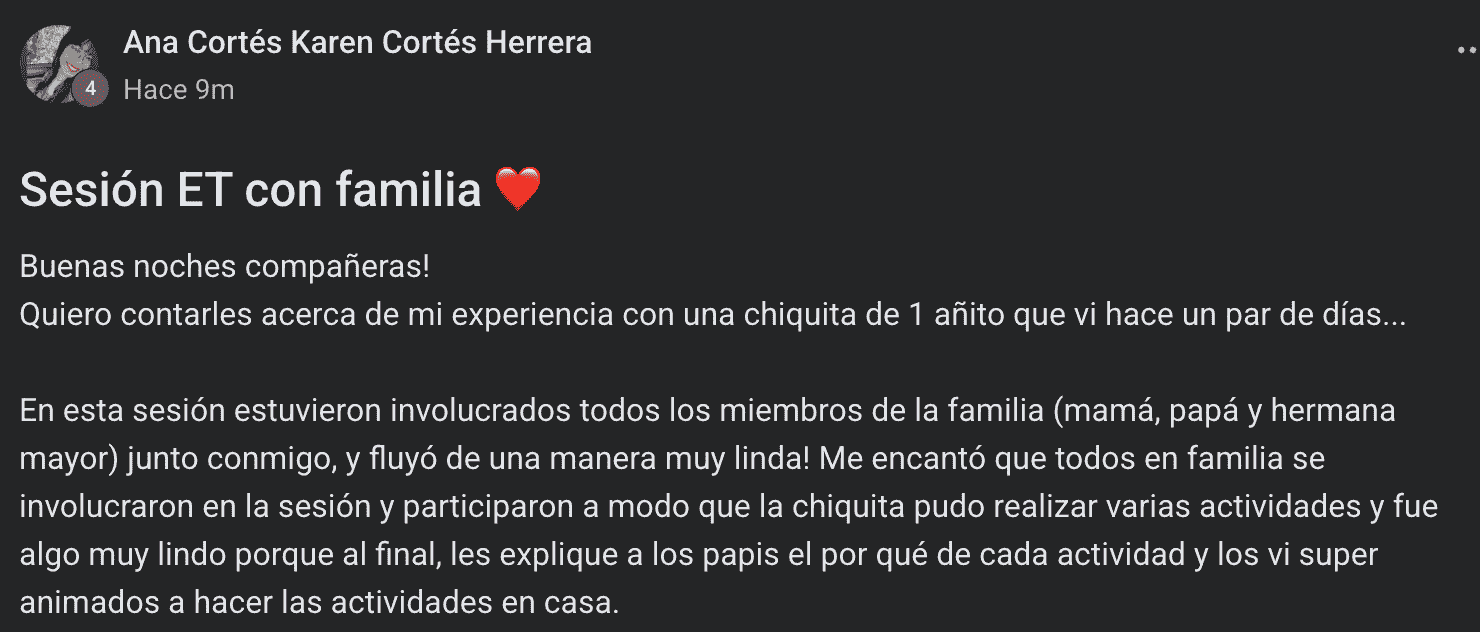Testimonio de una alumna del MEET