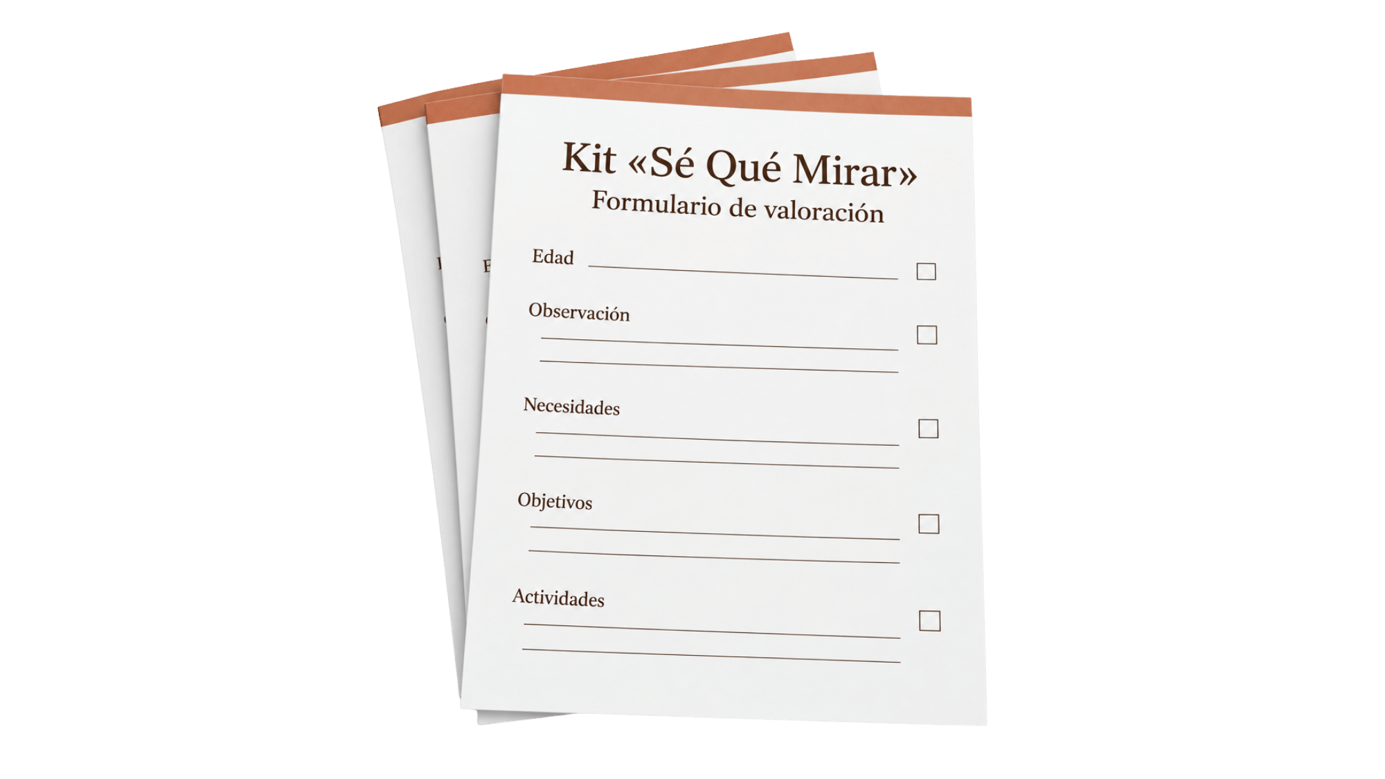 Kit de plantillas para valoración y seguimiento