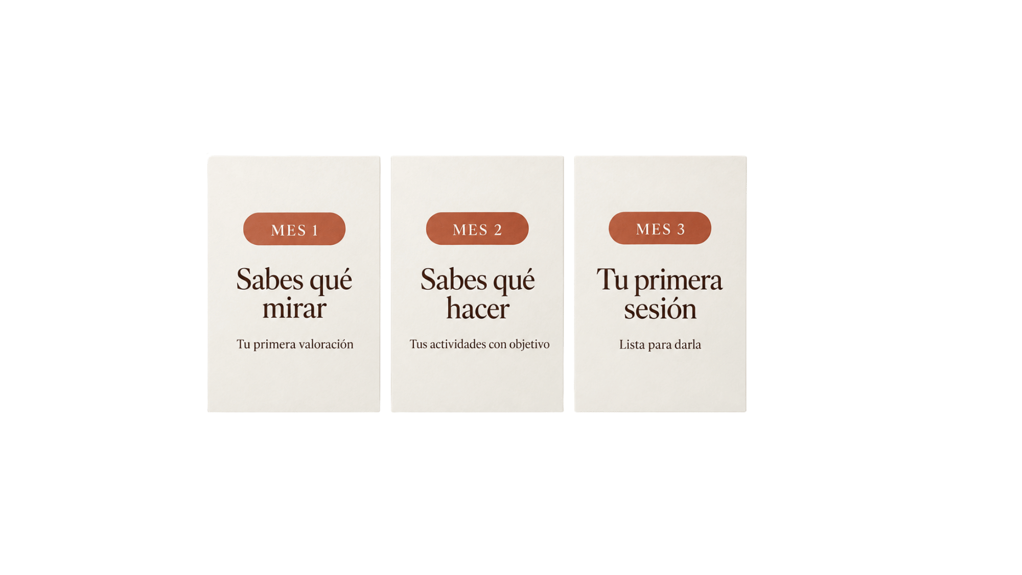 3 retos, uno por mes