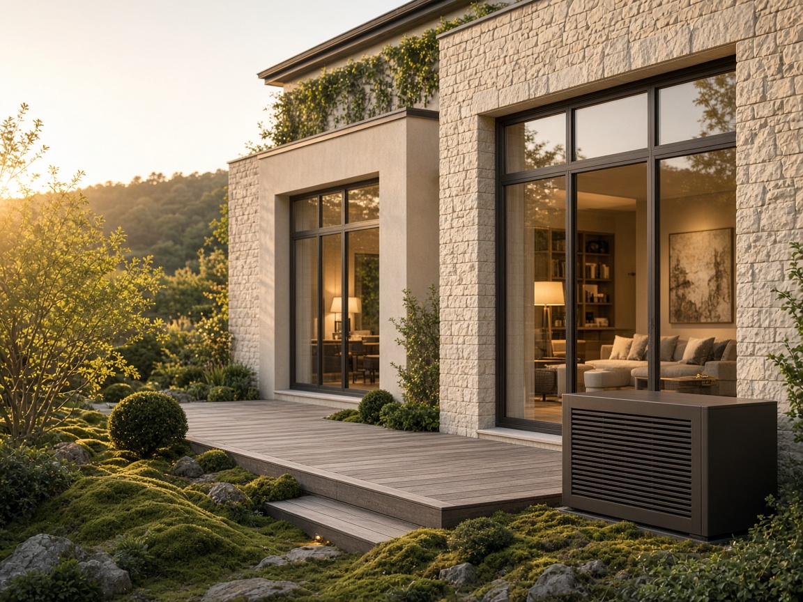Maison équipée d’une pompe à chaleur
