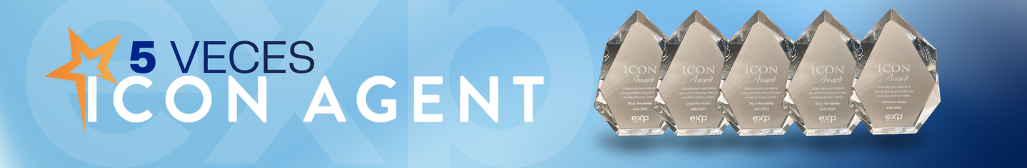 5 veces ICON Agent: cinco trofeos ICON Award de eXp