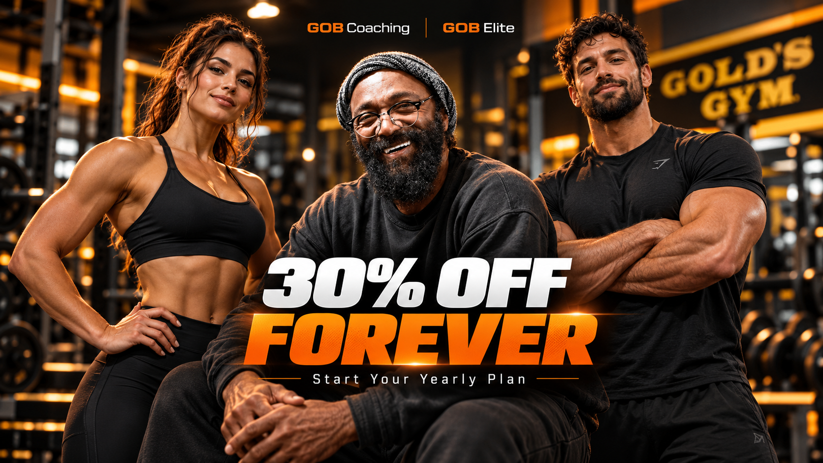 GOB Coaching and GOB Elite yearly membership promotional offer