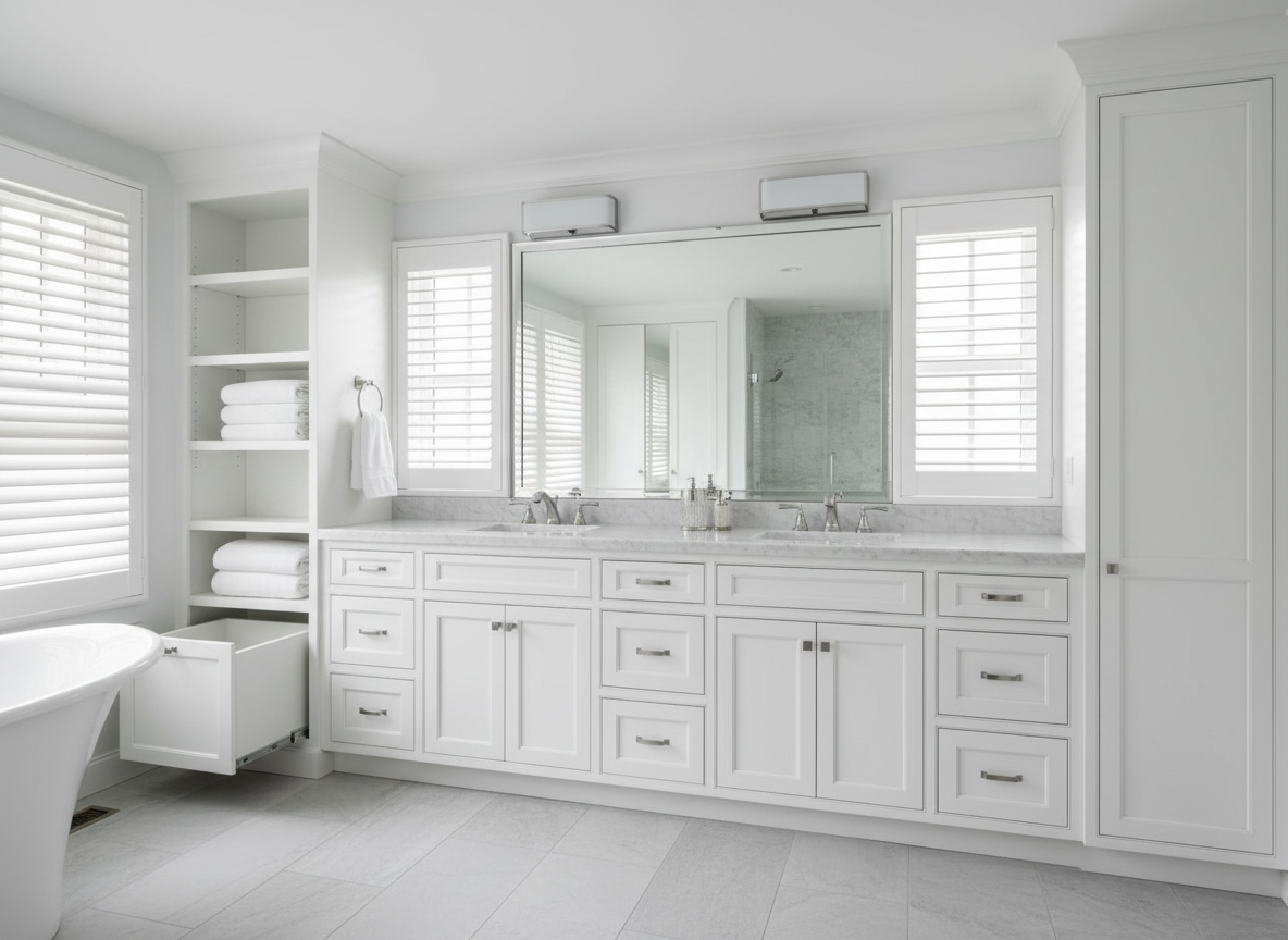 Custom vanity by Boren Construction