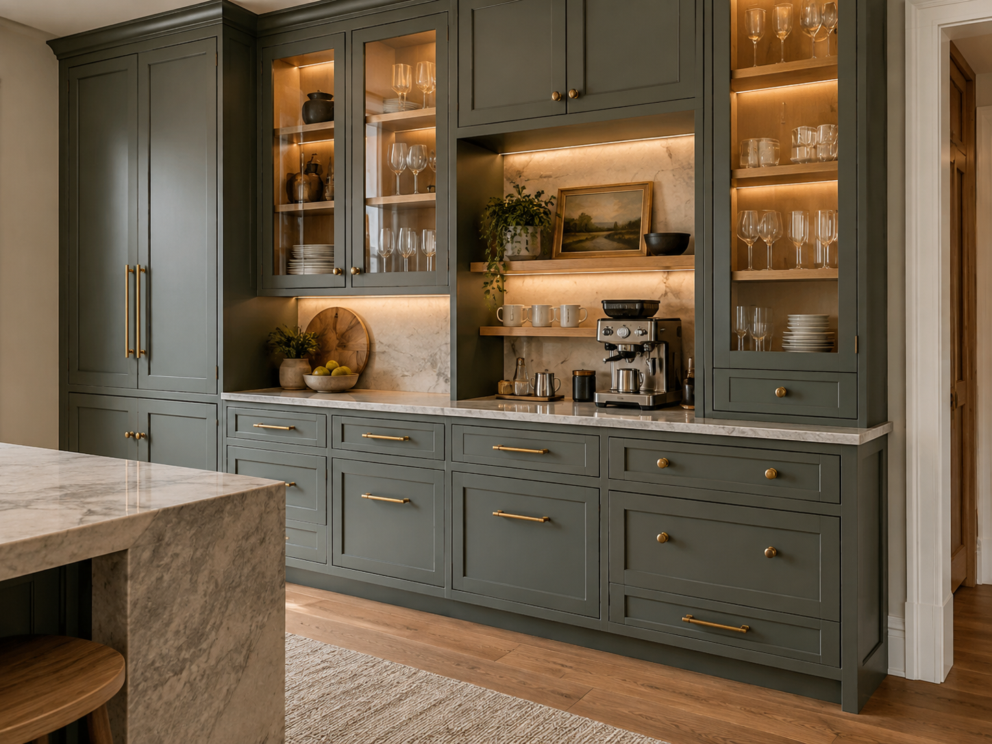 Custom cabinetry built in-house by Boren Construction