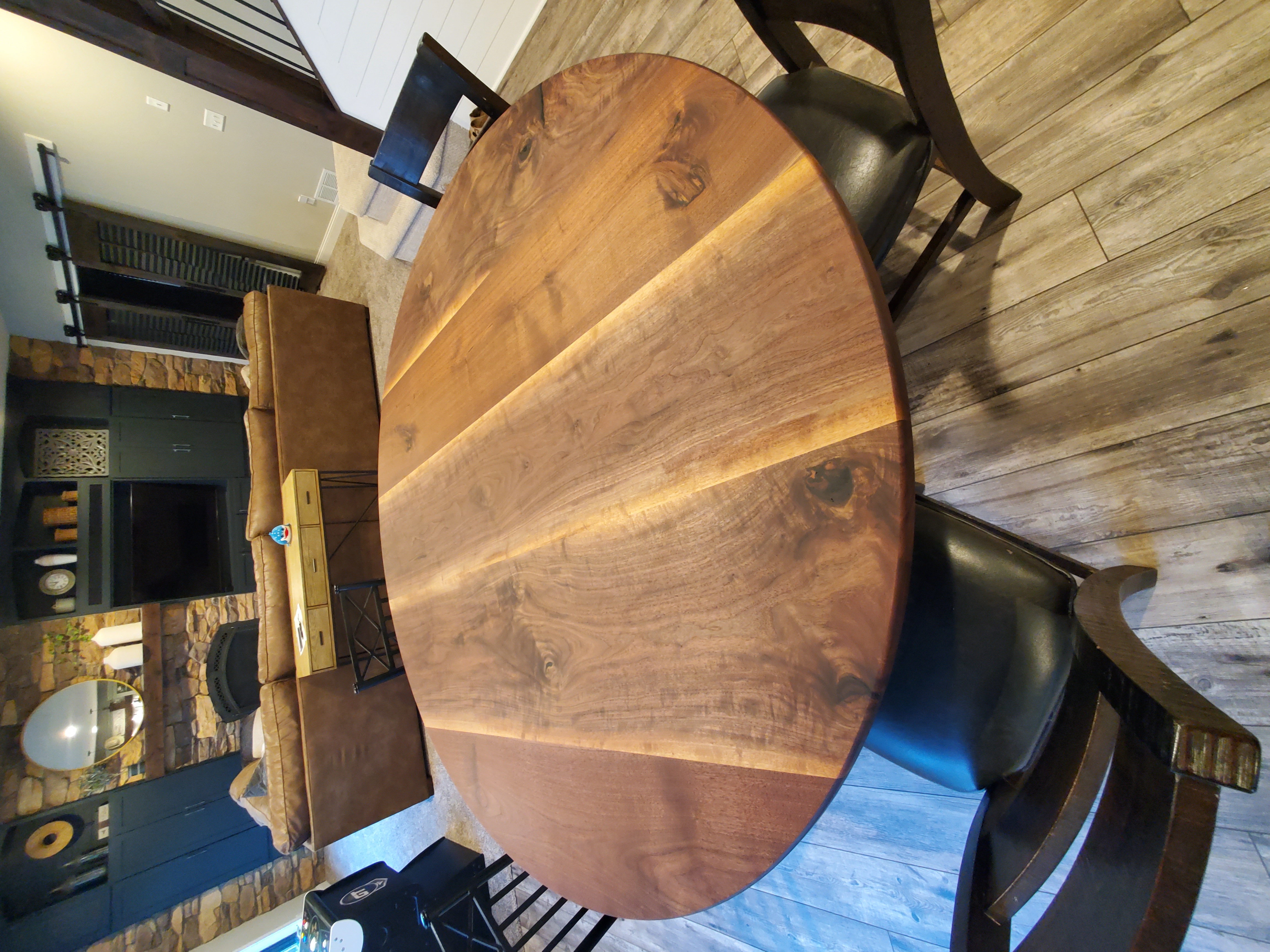 A custom table made by Matt Ruben of Hastings, MN