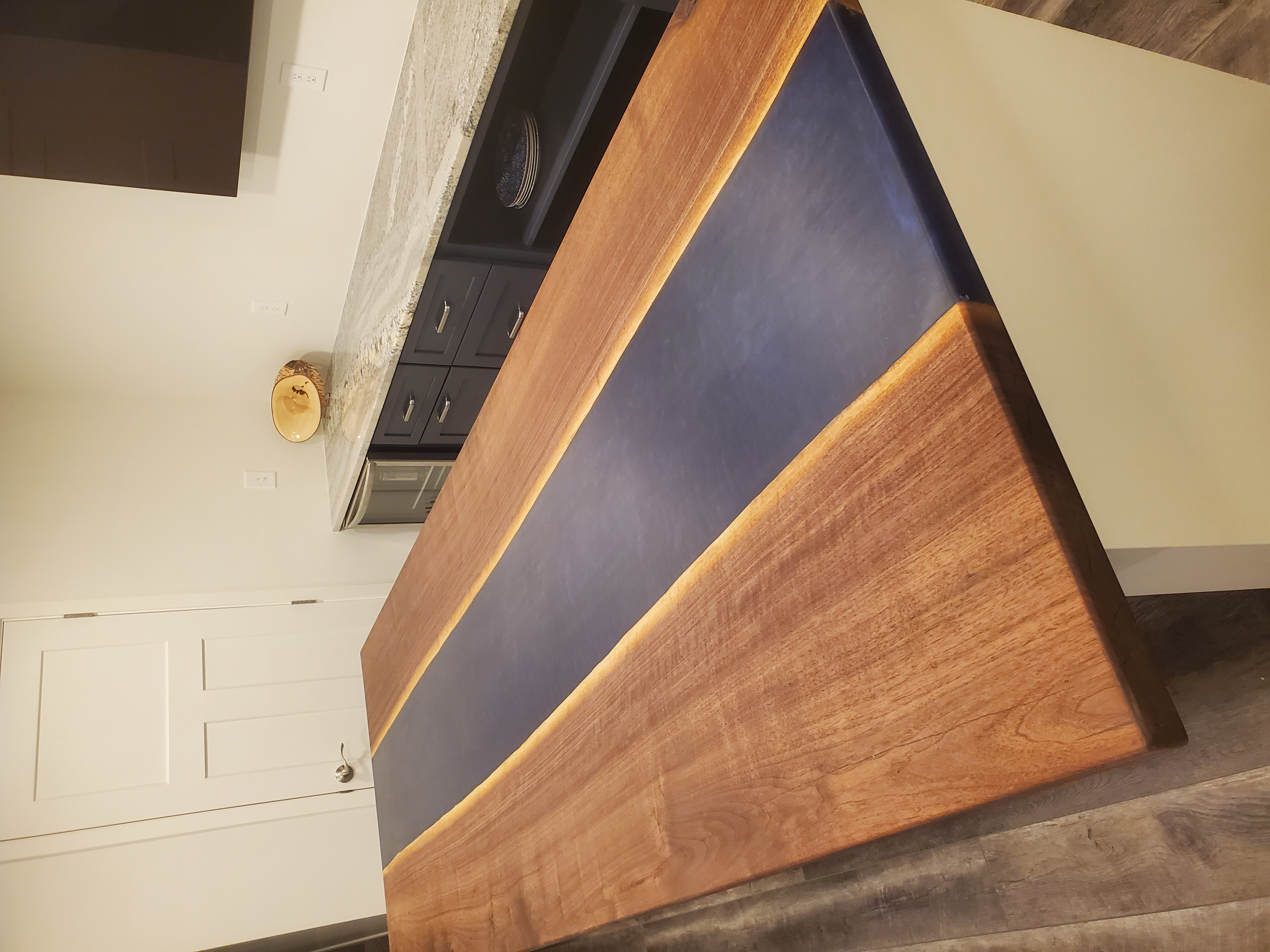 A custom table made by Matt Ruben of Hastings, MN