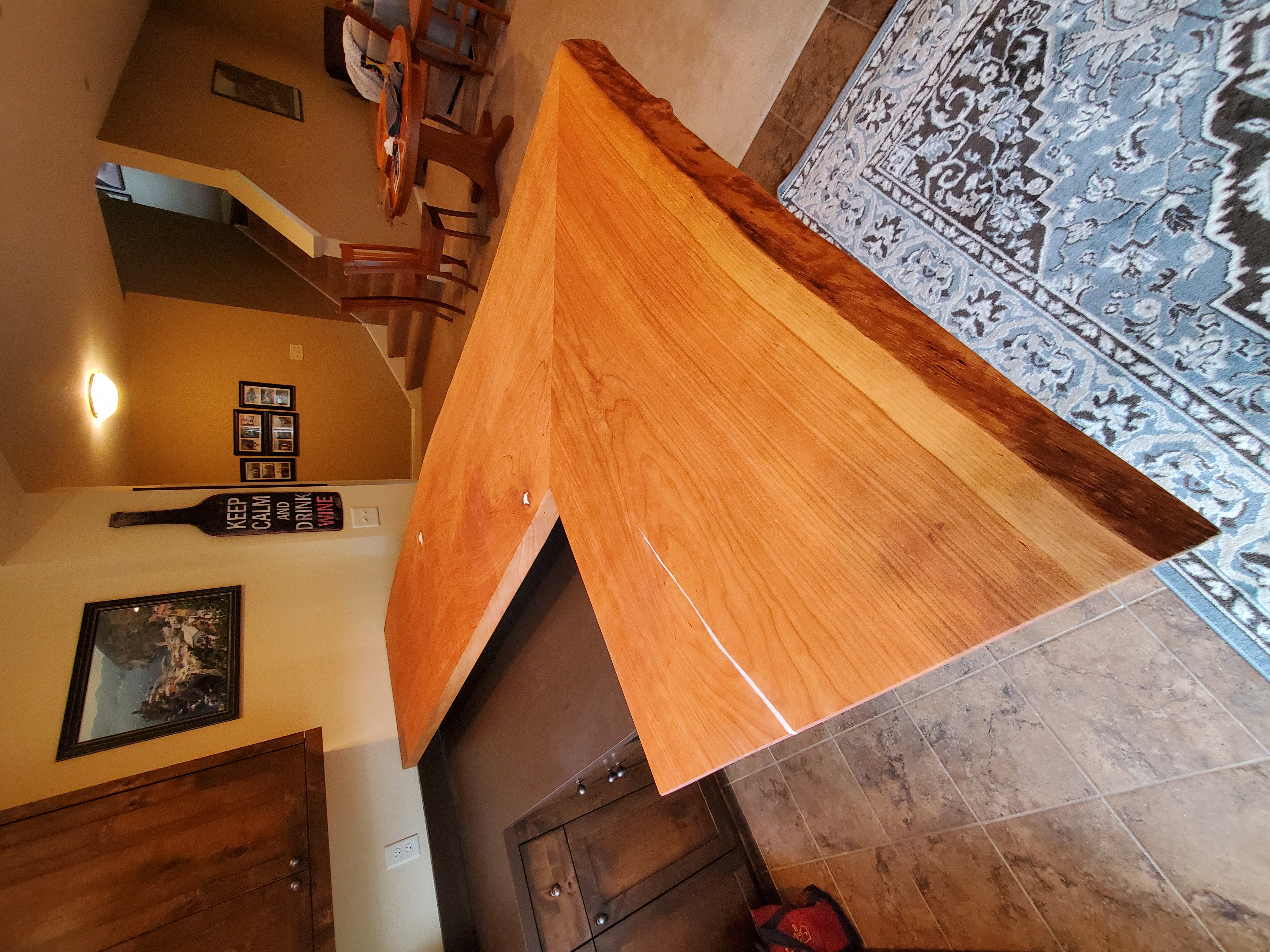 A custom table made by Matt Ruben of Hastings, MN