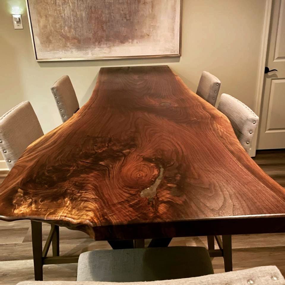A custom table made by Matt Ruben of Hastings, MN