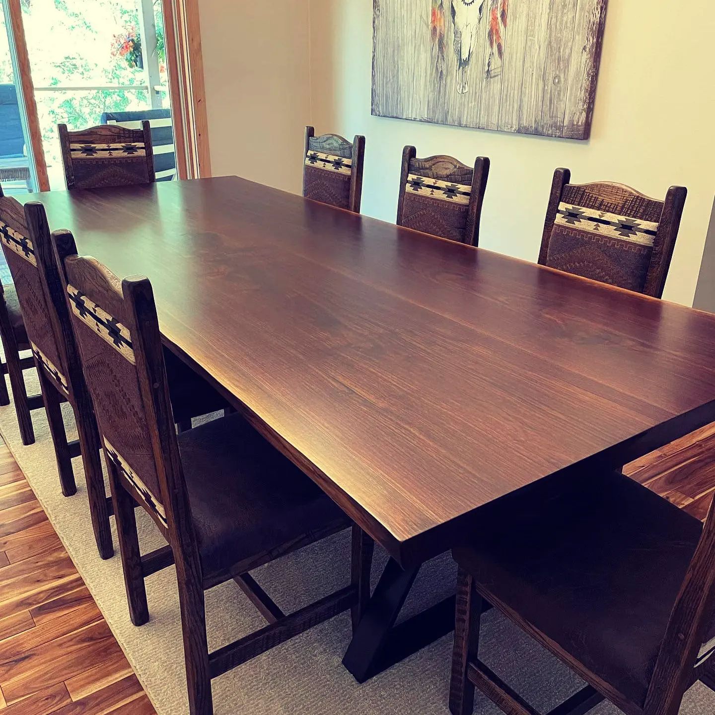 A custom table made by Matt Ruben of Hastings, MN