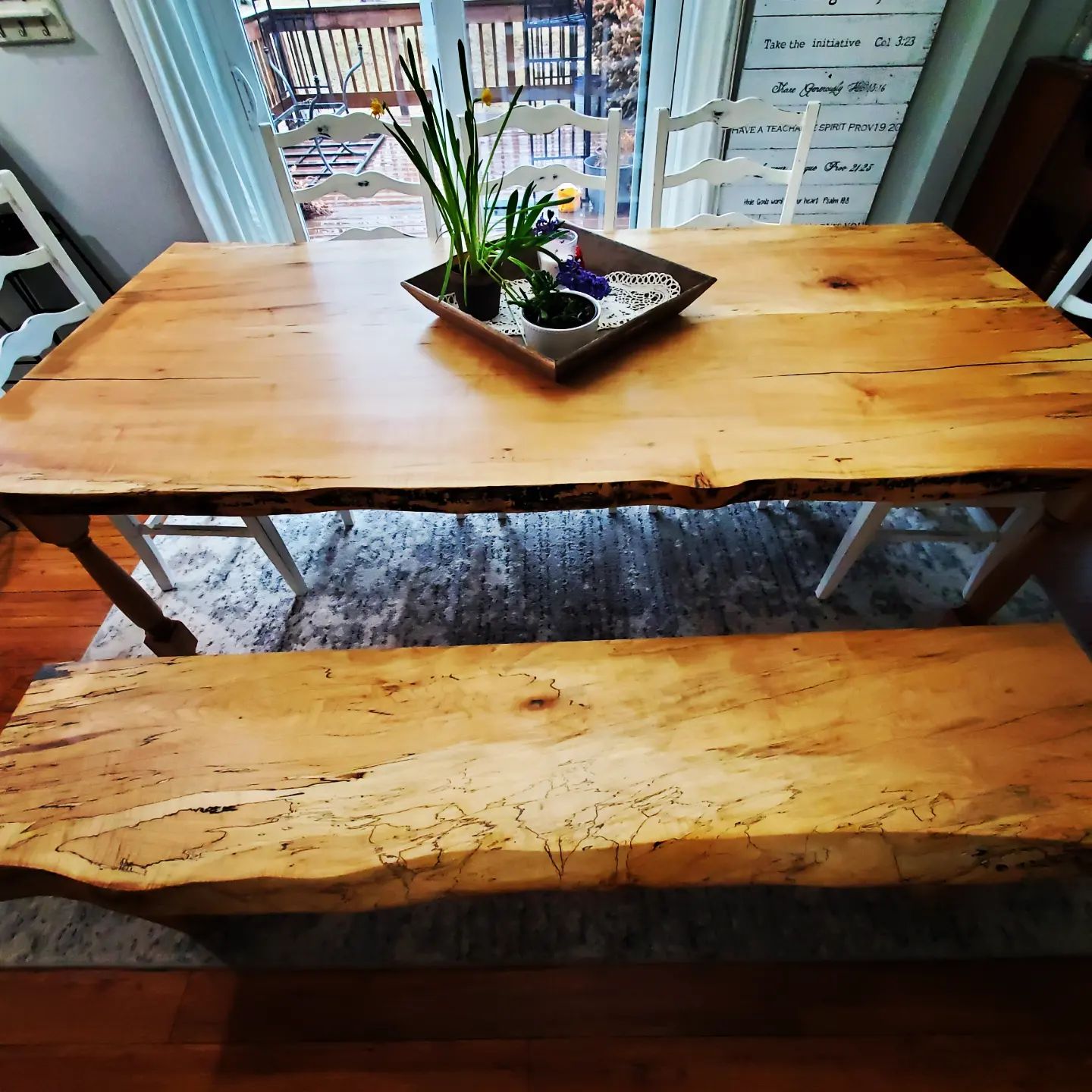 A custom table made by Matt Ruben of Hastings, MN