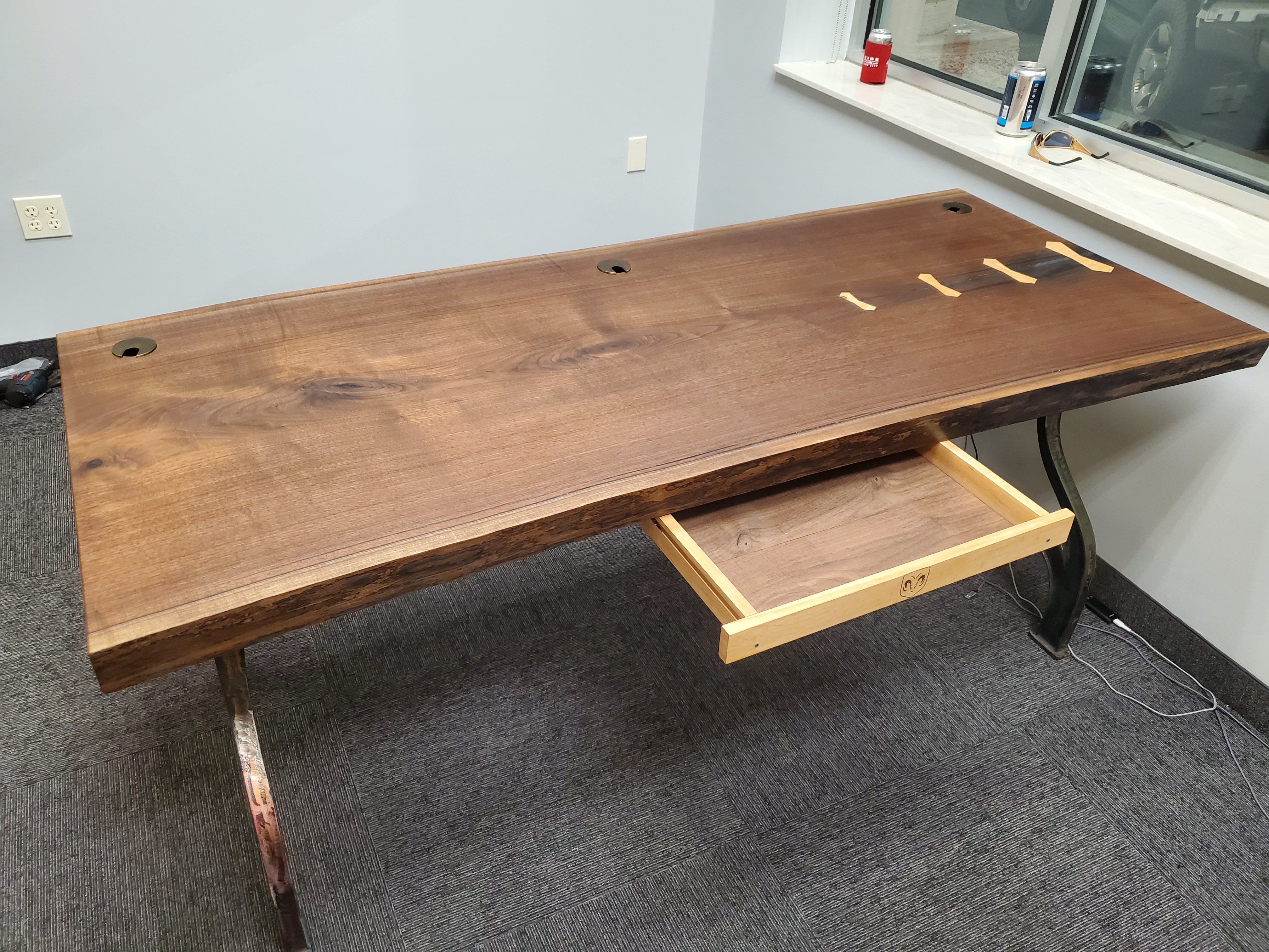 A custom table made by Matt Ruben of Hastings, MN
