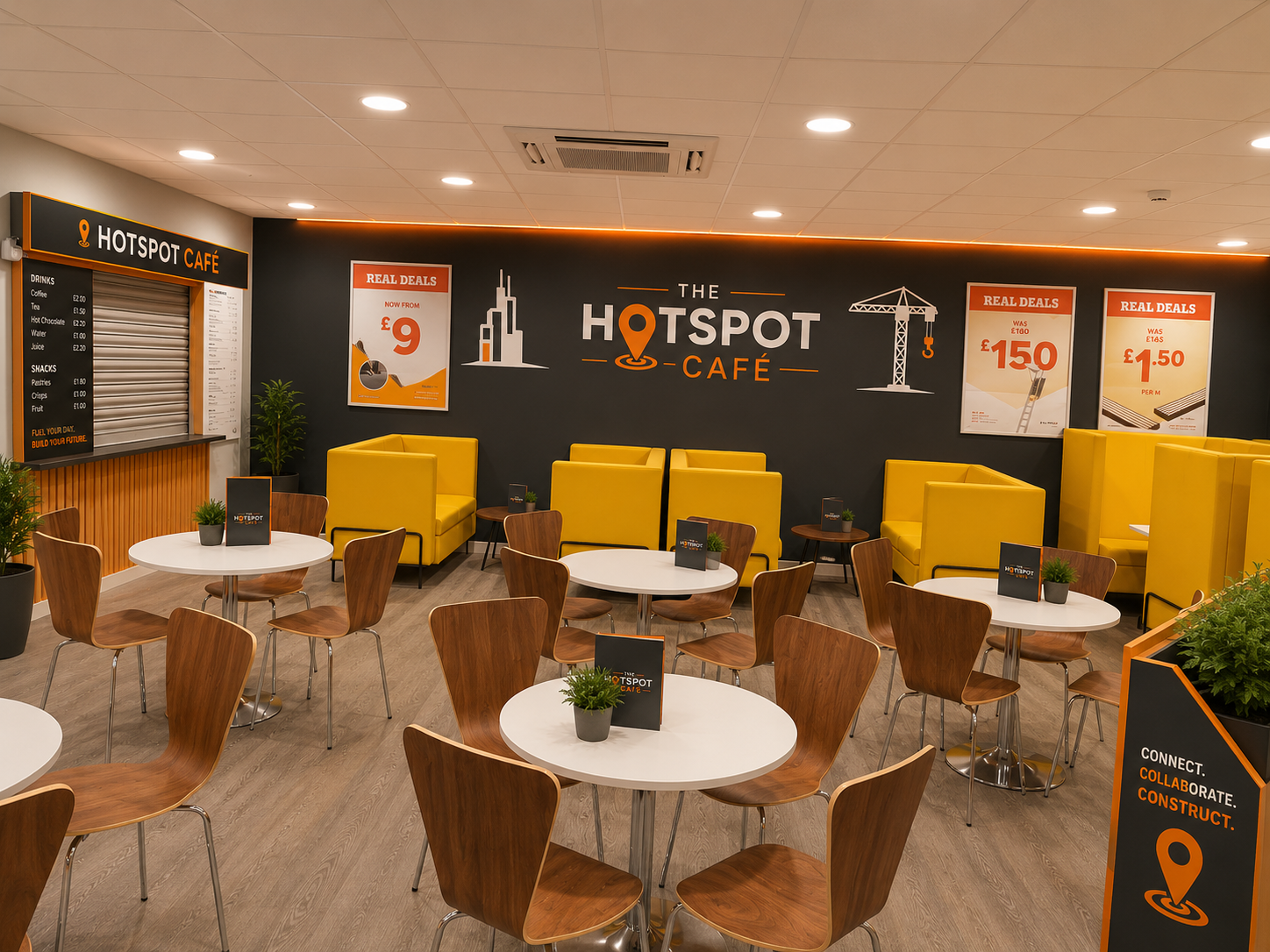 The Hotspot Café branded interior