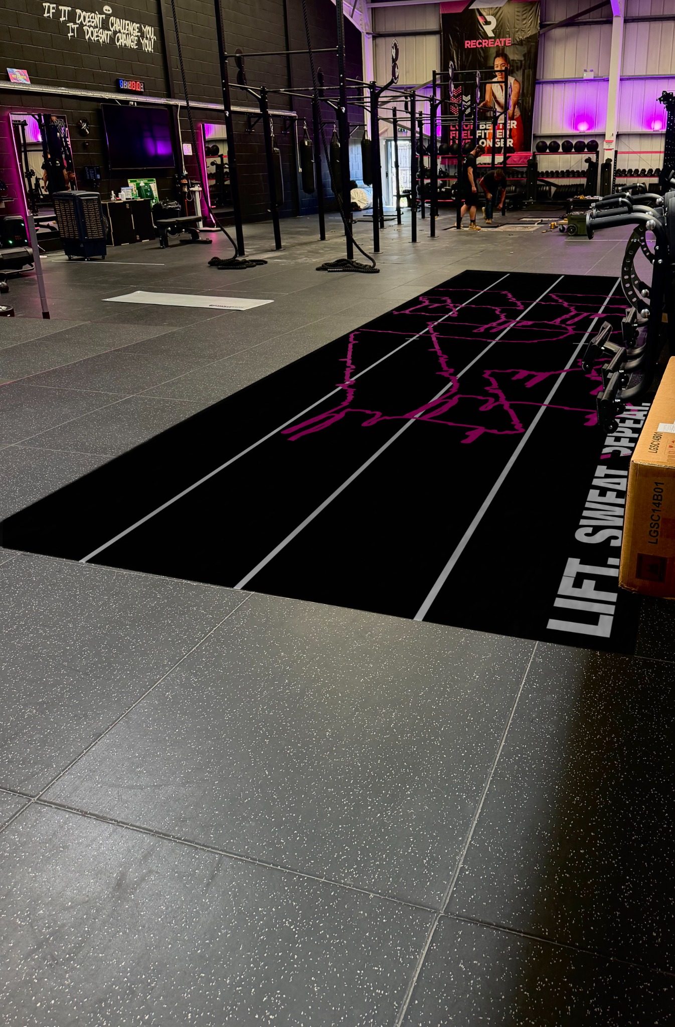Recreate gym track