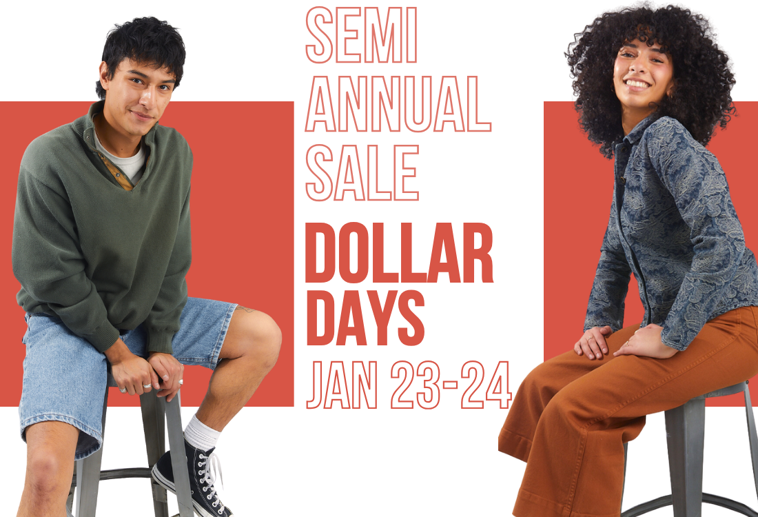 Semi-Annual Sale Dollar Days Jan 23 & 24