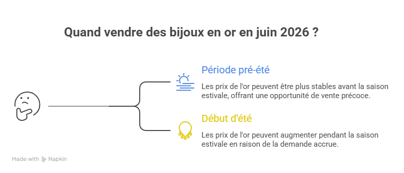 Analyse du meilleur moment pour un rachat or en juin 2026 avant l’été