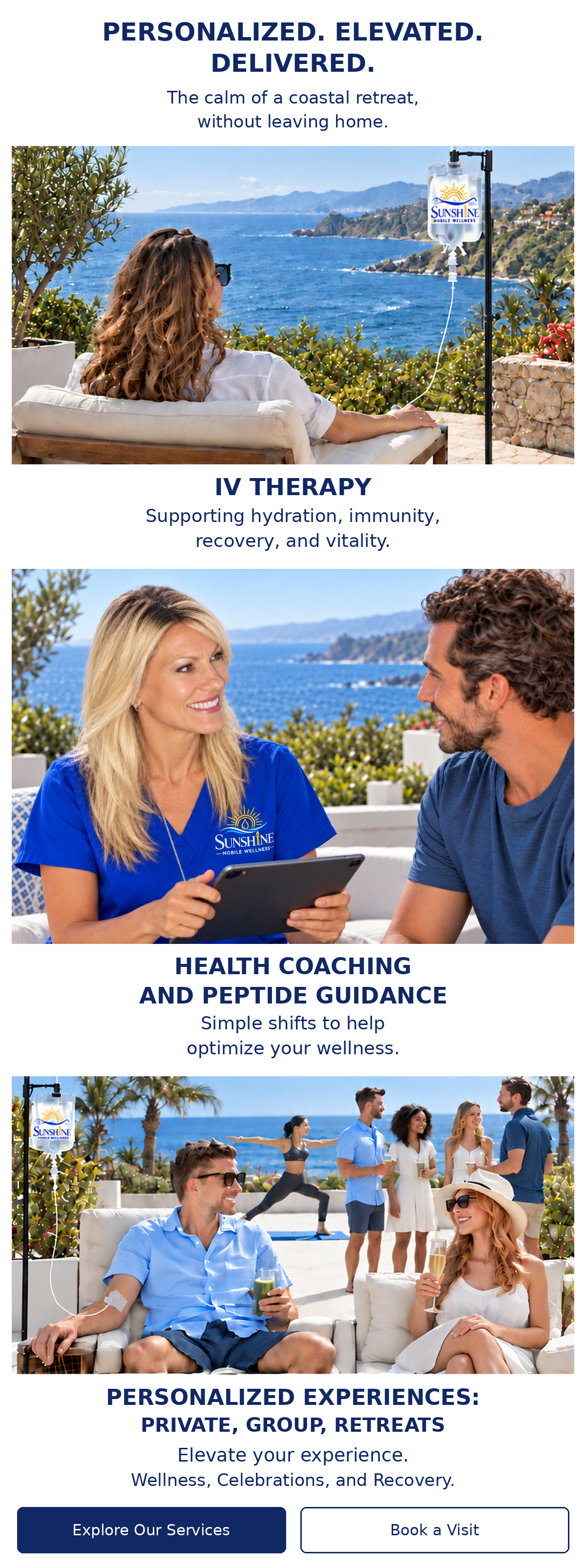 Coastal terrace IV wellness scene from Dotty's supplied homepage visual