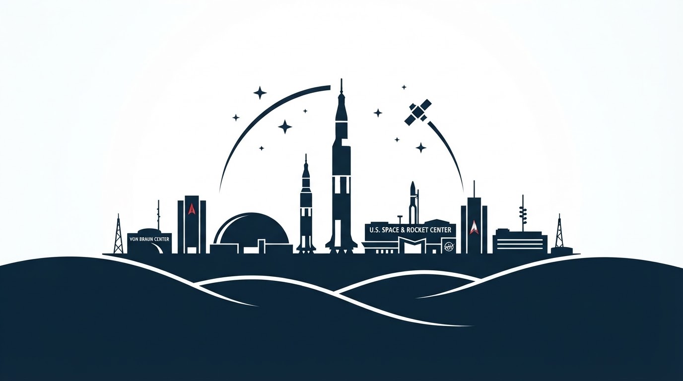 Huntsville skyline illustration