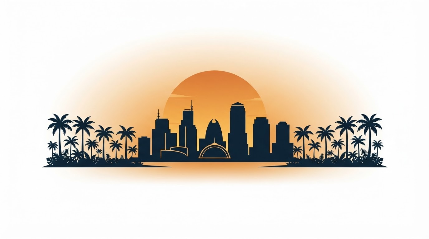 Central Florida skyline illustration