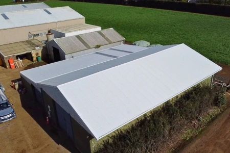 Newly installed roof