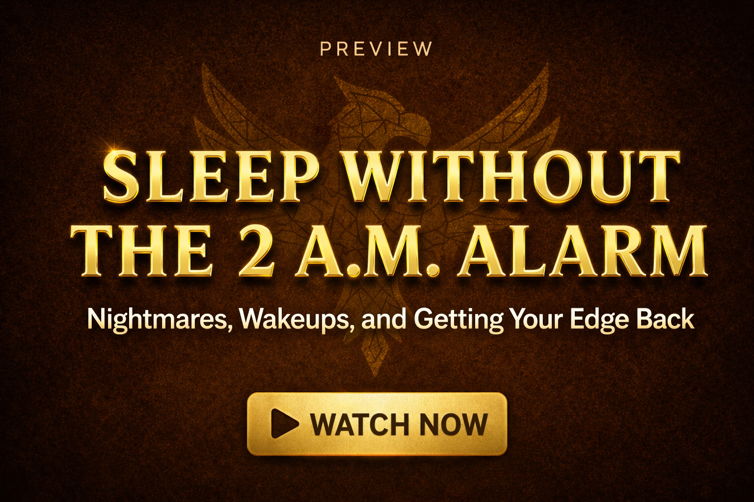 Sleep Without the 2 a.m. Alarm event thumbnail