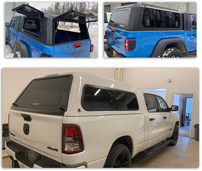 LEER and SmartCap truck caps from AK Bedliners provide superior protection, increased storage, and enhanced style for Alaskan truck owners.