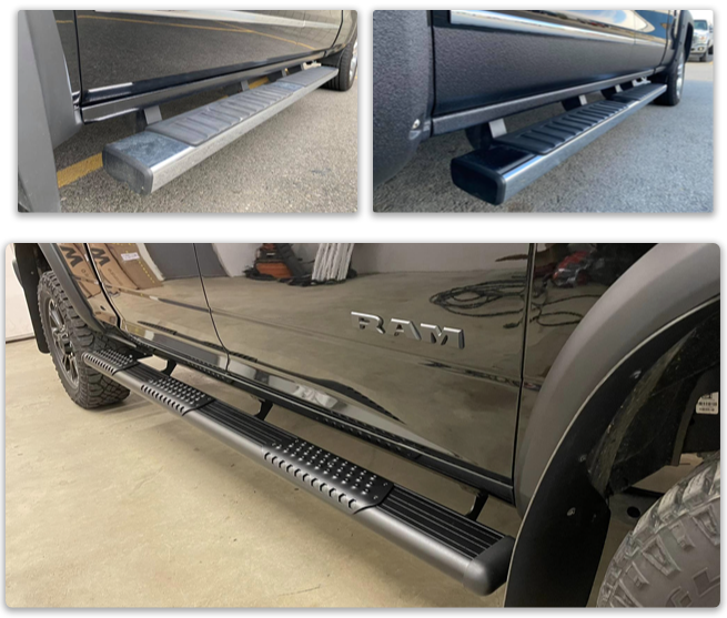 Maximize your truck’s rugged appeal and durability with tough nerf bars, designed for superior strength and protection in Alaska’s harshest terrains.