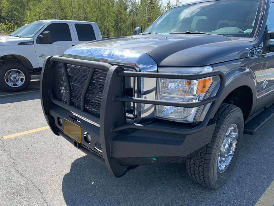 Innovative grille guards engineered for maximum defense against off-road debris and hazards, providing a stylish, functional upgrade to your truck.