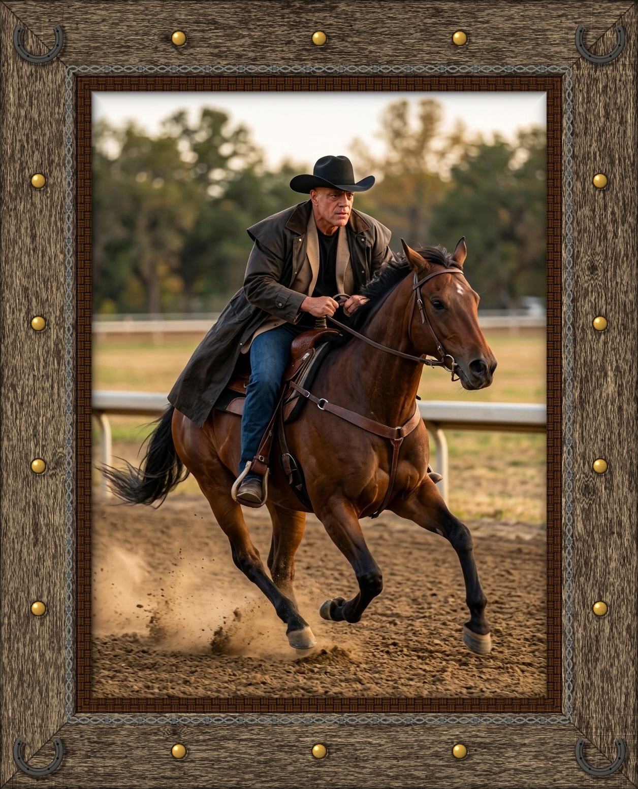 Van Simmons riding the Simmons Express
