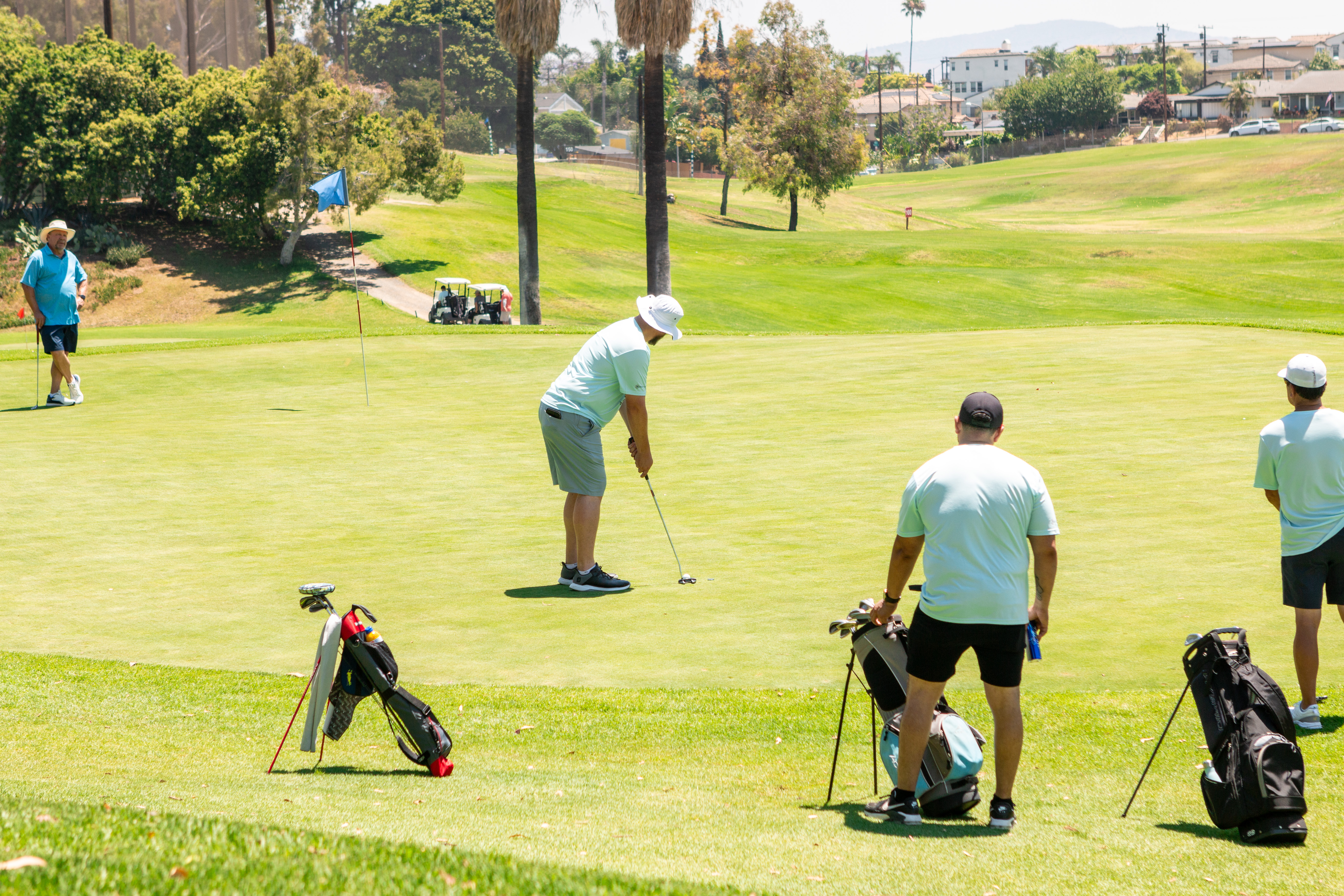 A team out on the course