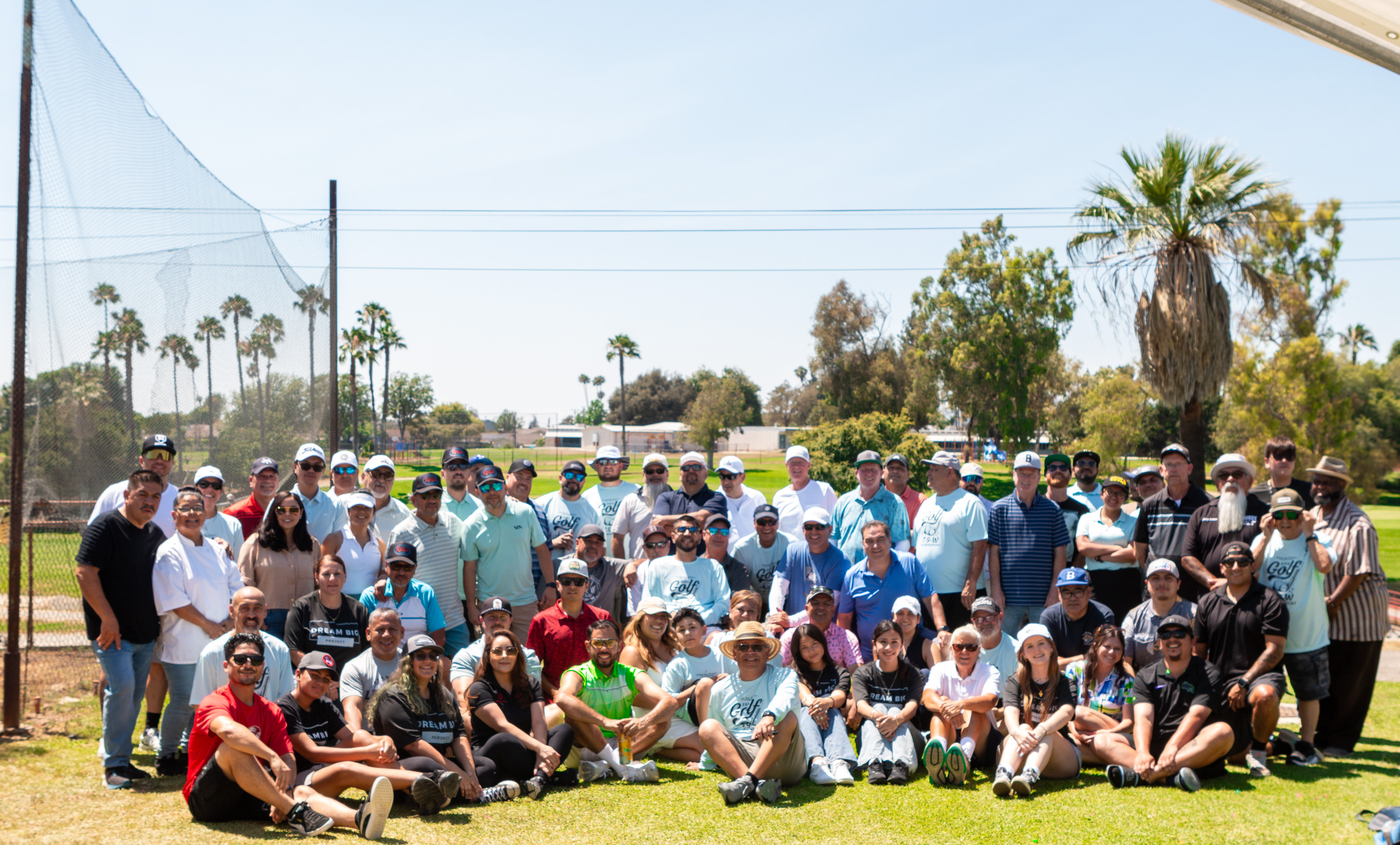 Players and volunteers together at the end of the tournament