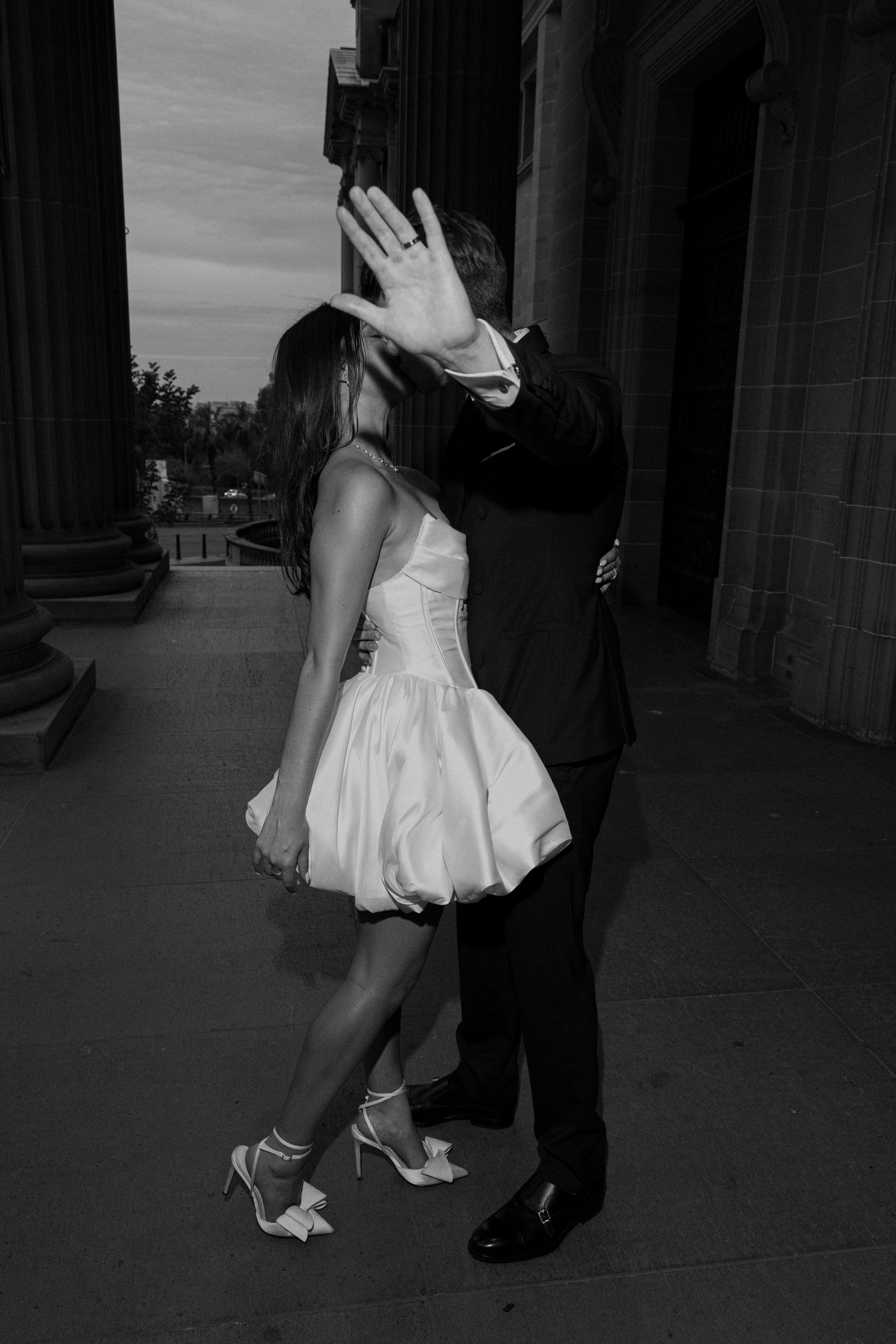 Couple on their wedding day