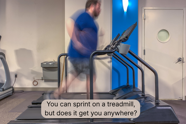 sprinting on a treadmill