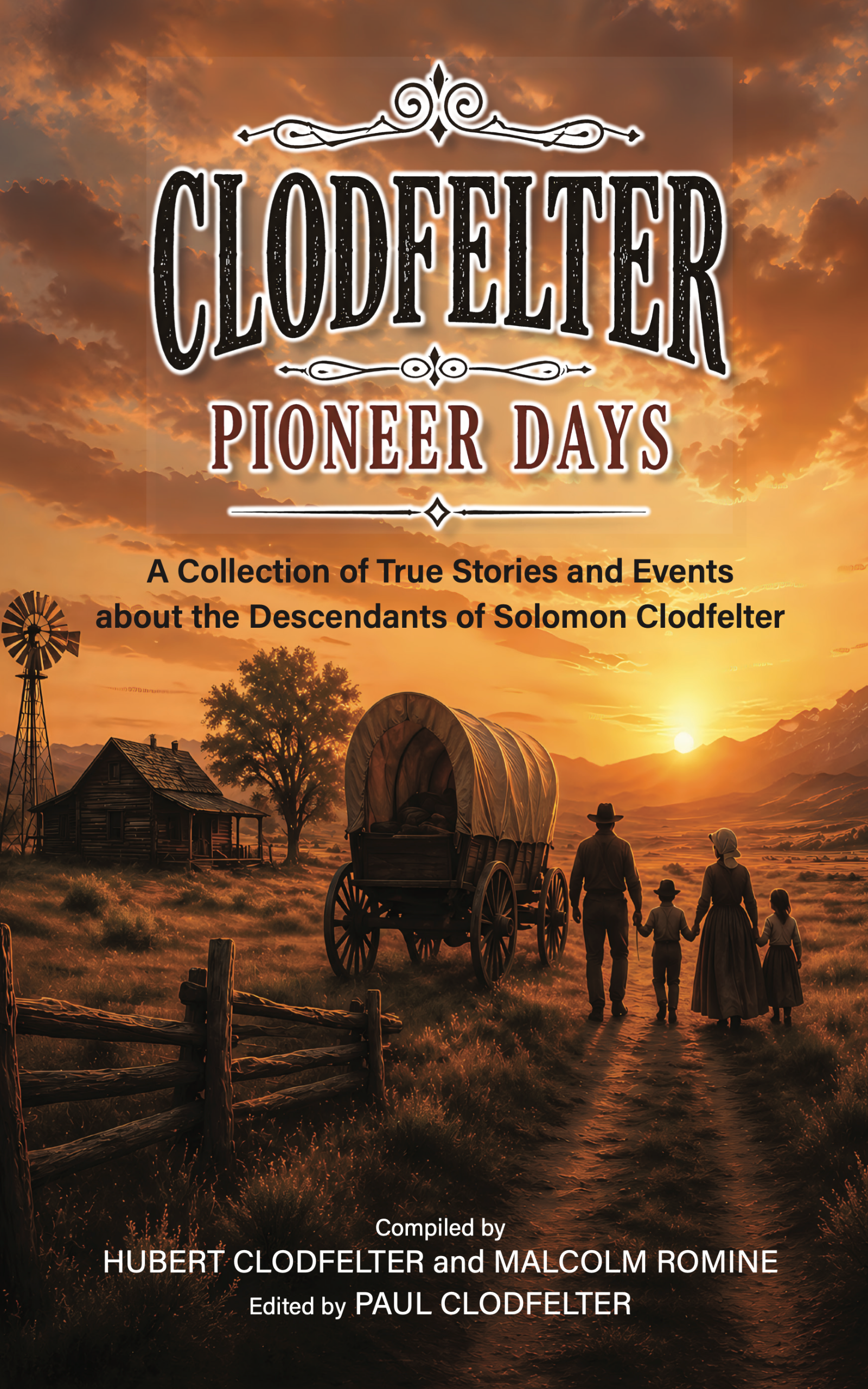 Cover of the 2026 reprint of Clodfelter Pioneer Days