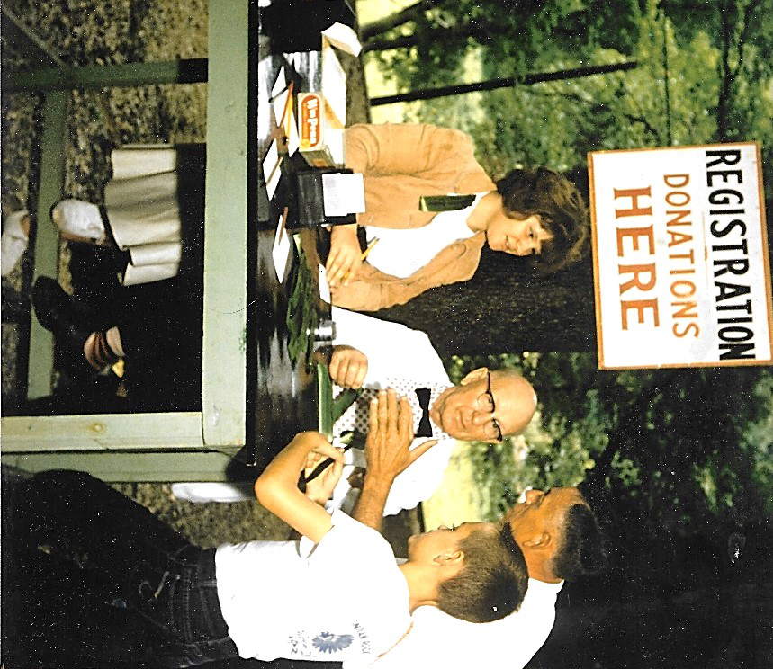 Spurgeon H. Gladfelter (with bow tie) was a Casper Glattfelder Association Board member in 1964 and the Association's registrar, according to his biography.