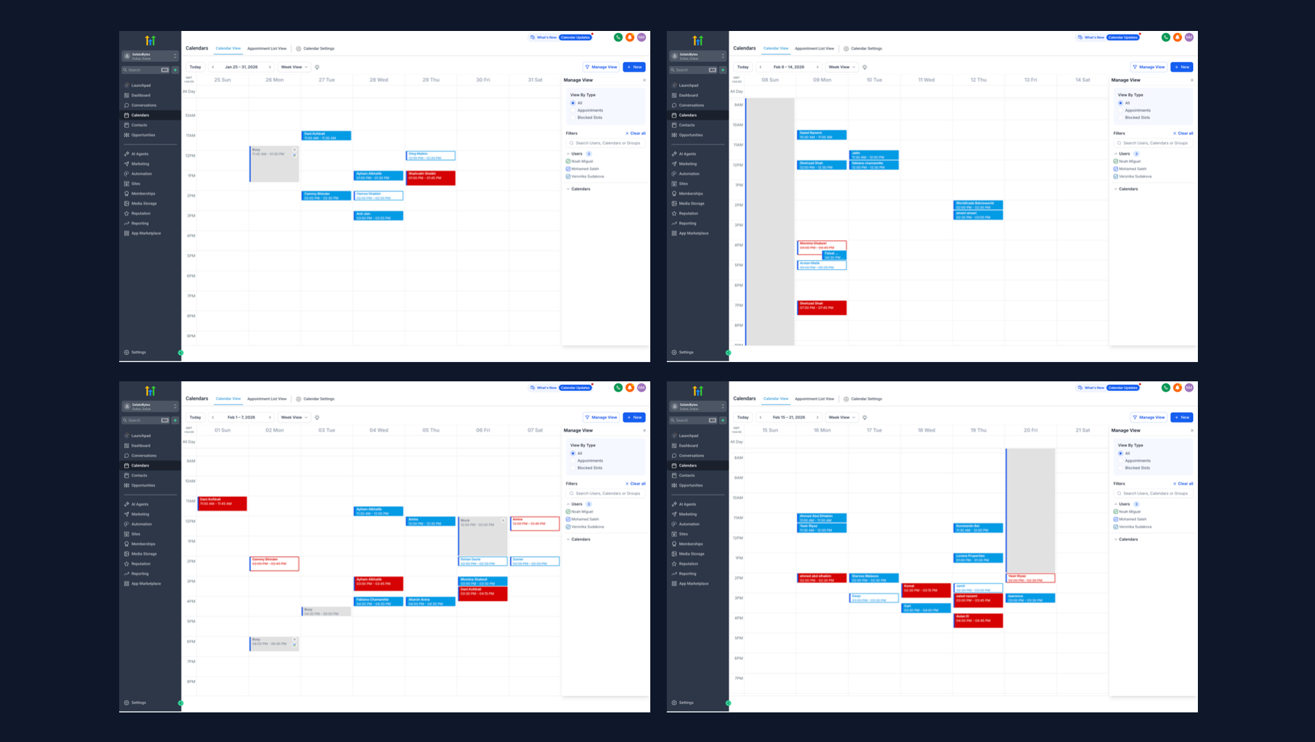 Call Booking Dashboard