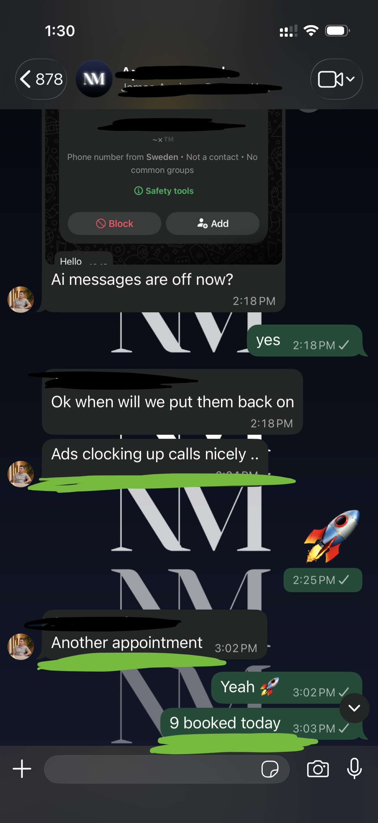 Client testimonial