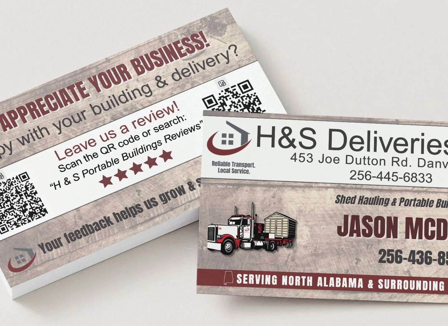 H&S business cards