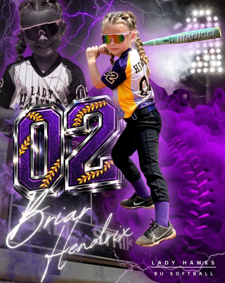Briar Hendrix softball poster