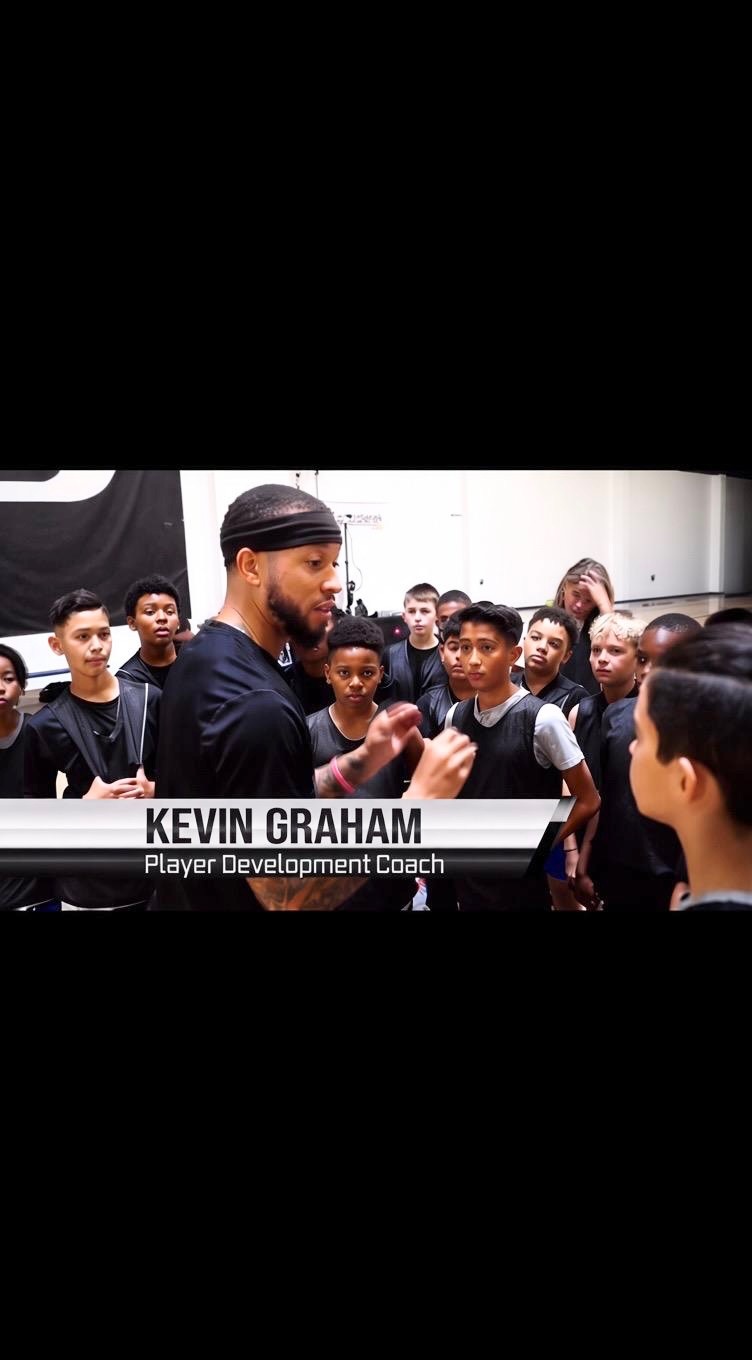 Coach Kevin Graham coaching Prime Impact Basketball athletes
