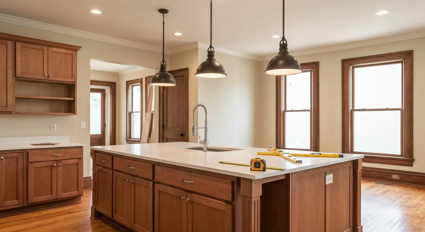 Kitchen island design and installation