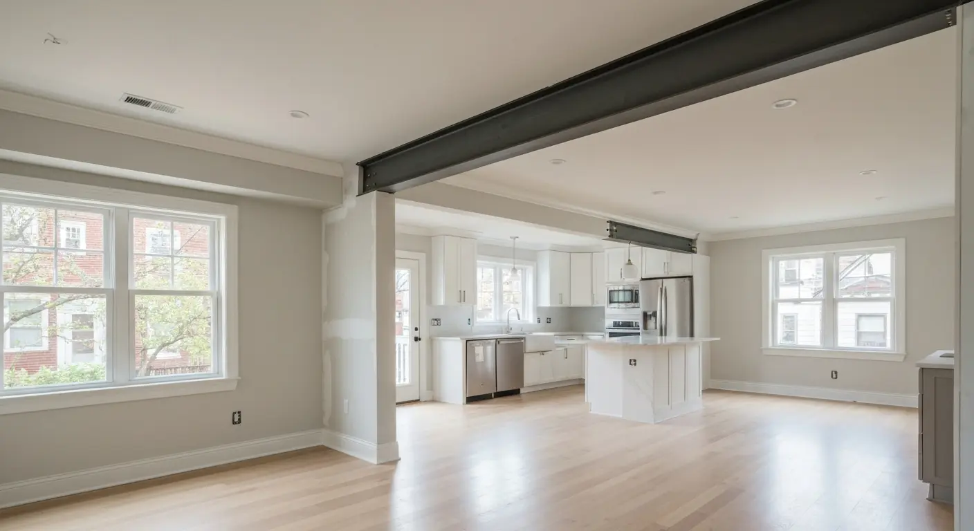 Open floor plan remodel