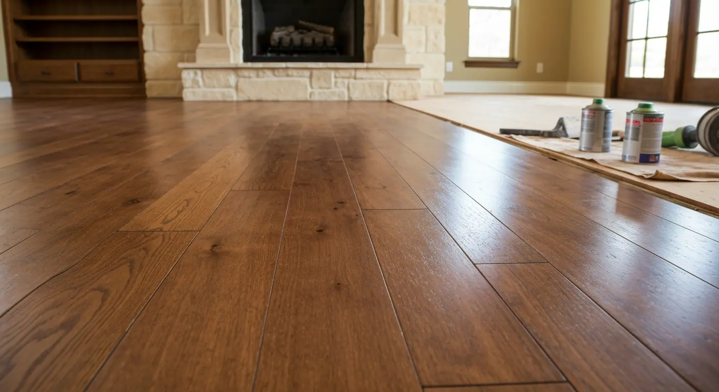 Hardwood flooring installation